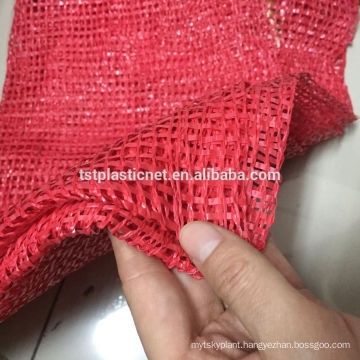 35kg drawstring red onion mesh bags 50x80cm